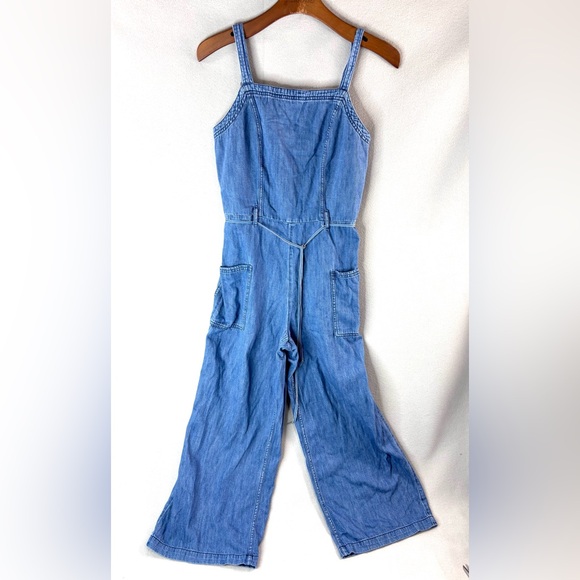 Old Navy Denim - Old Navy S Chambray Blue Denim Women's Jeans Overalls